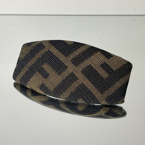 FENDI Zucca Canvas Hair Clip